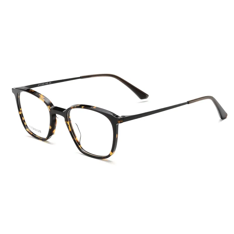 Full-Rim Modern Square Titanium Eyeglass Frames – Ready Stock – Private Label – DPAT3003
