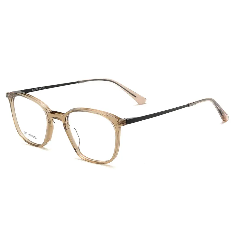 Full-Rim Modern Square Titanium Eyeglass Frames – Ready Stock – Private Label – DPAT3003