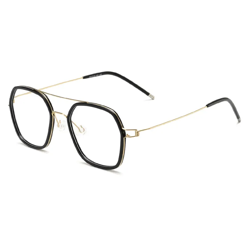 Double Bridge Metal Minimalist Geometric Optical Frames – Low MOQ – Private Label – DPMM3003