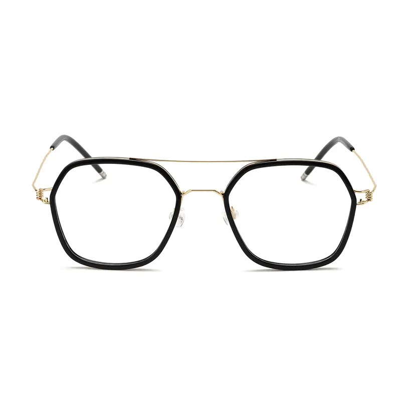 Double Bridge Metal Minimalist Geometric Optical Frames – Low MOQ – Private Label – DPMM3003