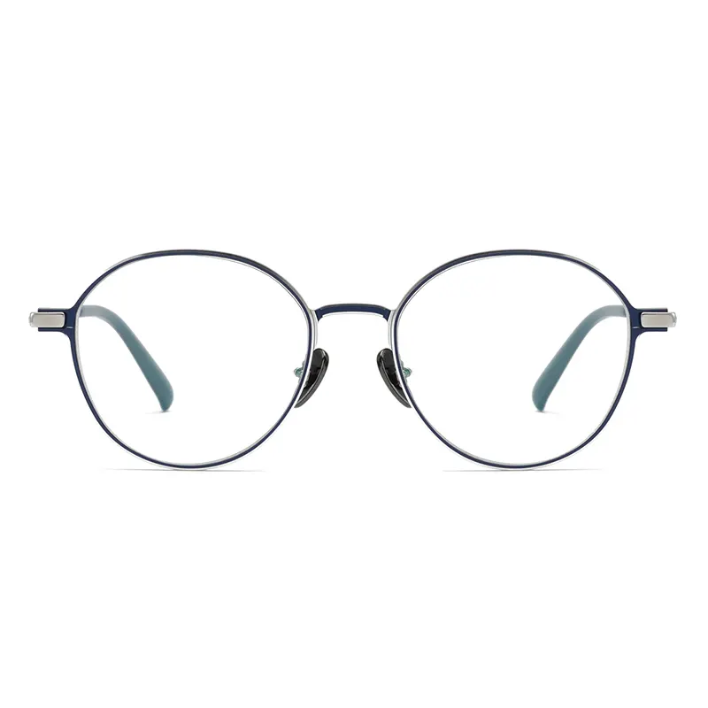 Modern Full-Rim Round Metal Eyeglass Frames – Wholesale – Private Label – DPTM3002