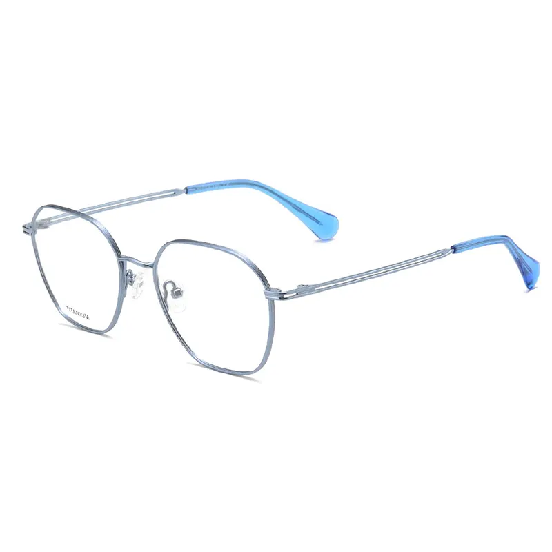 Full-Rim Trendy Geometric Titanium Optical Frames – Low MOQ – Private Label – DPTT3004
