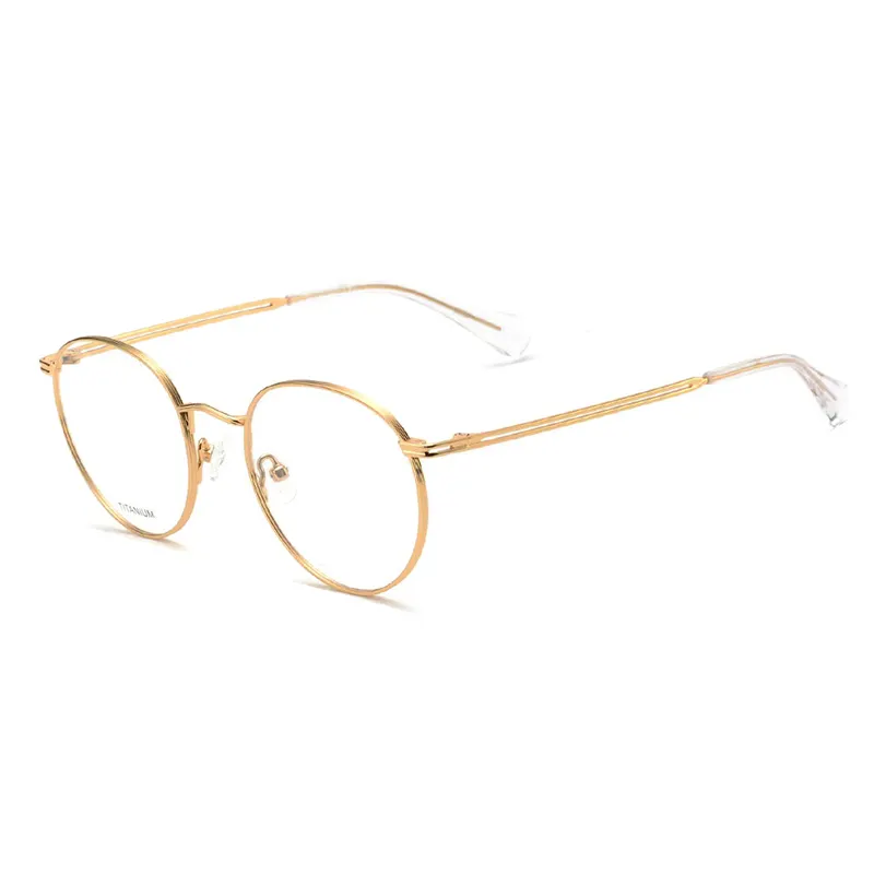 Full-Rim Minimalist Round Titanium Optical Frames – Ready Stock – Private Label – DPTT3005