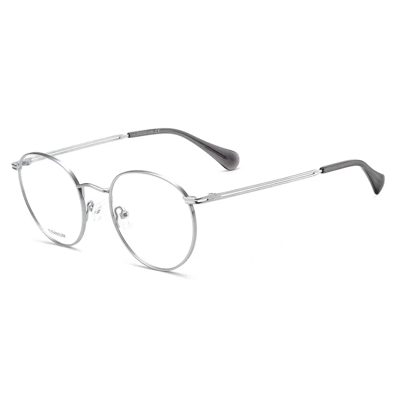 Full-Rim Minimalist Round Titanium Optical Frames – Ready Stock – Private Label – DPTT3005