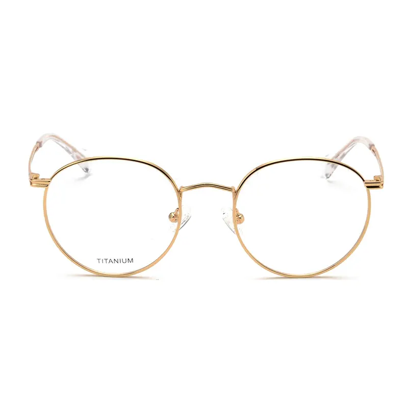 Full-Rim Minimalist Round Titanium Optical Frames – Ready Stock – Private Label – DPTT3005