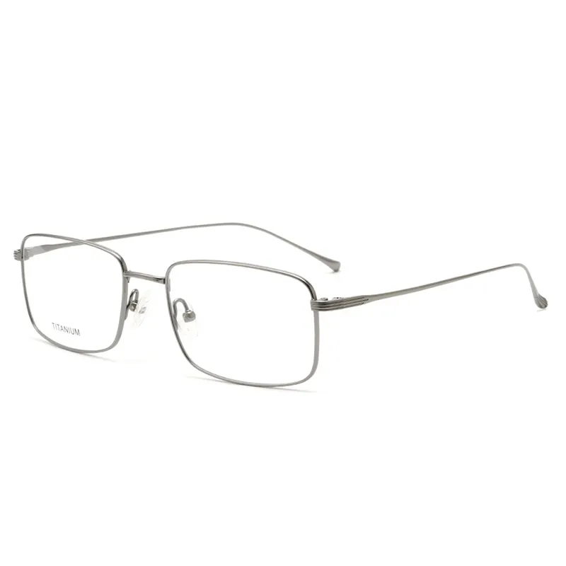 Full-Rim Minimalist Square Titanium Eyeglass Frames – Low MOQ – Private Label – DPTT3011