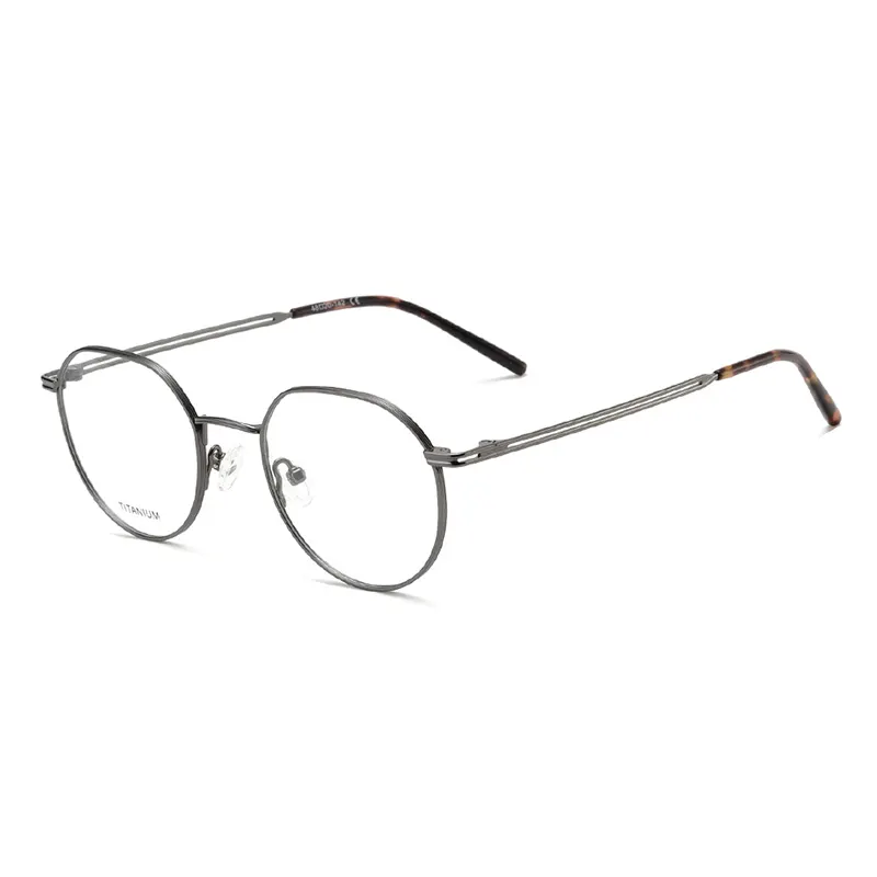 Full-Rim Vintage Geometric Titanium Optical Frames – Ready Stock – Private Label – DPTT3012