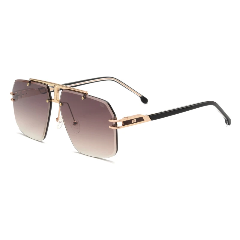 Wholesale Rimless Geometric Sunglasses 5087 | Path Optical