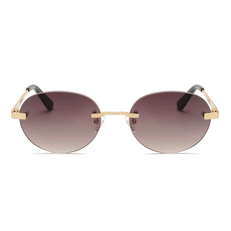 Wholesale Rimless Oval Gradient Sunglasses 5196 | Path Optical