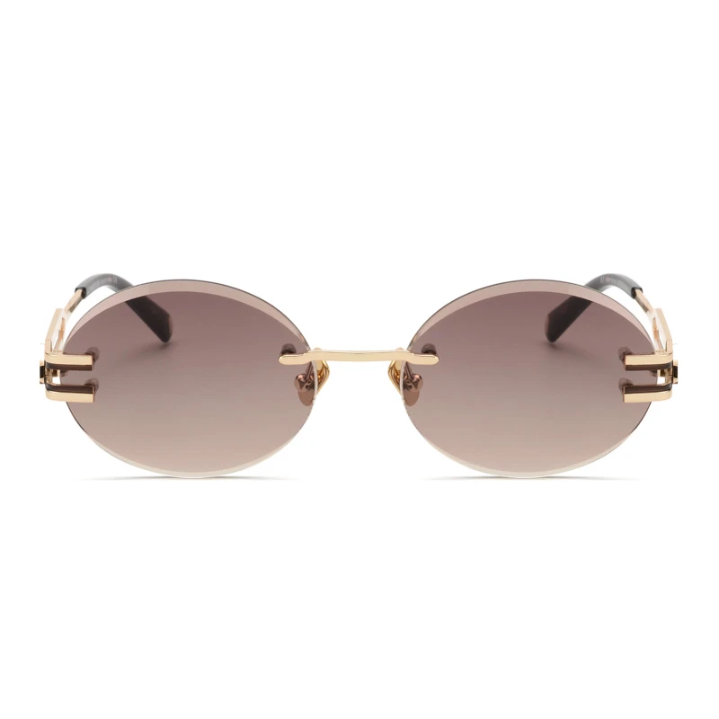 B2B Rimless Oval Sunglasses for Optical Retailers – PP7008