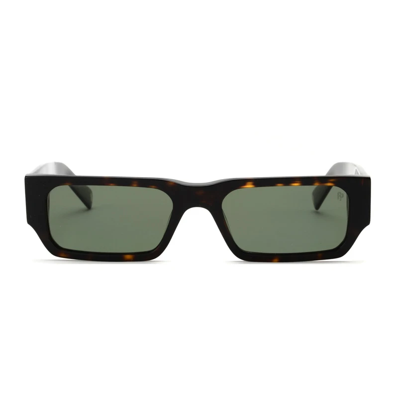 Narrow Tortoise Rectangle Fashion Sunglasses | Wholesale Model PP7037