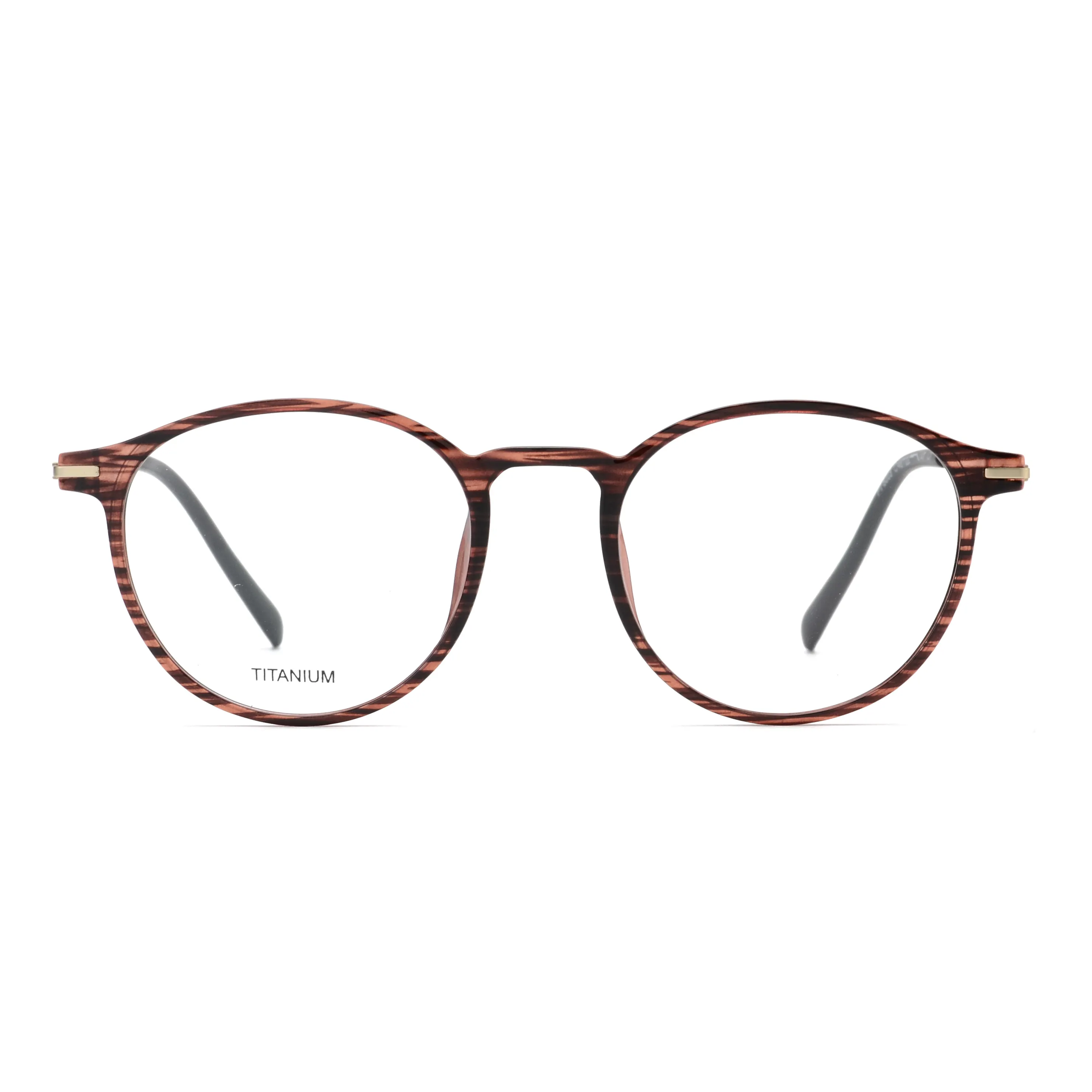 Rounded Panto Optical Glasses with Minimal Metal Temples – PT6003
