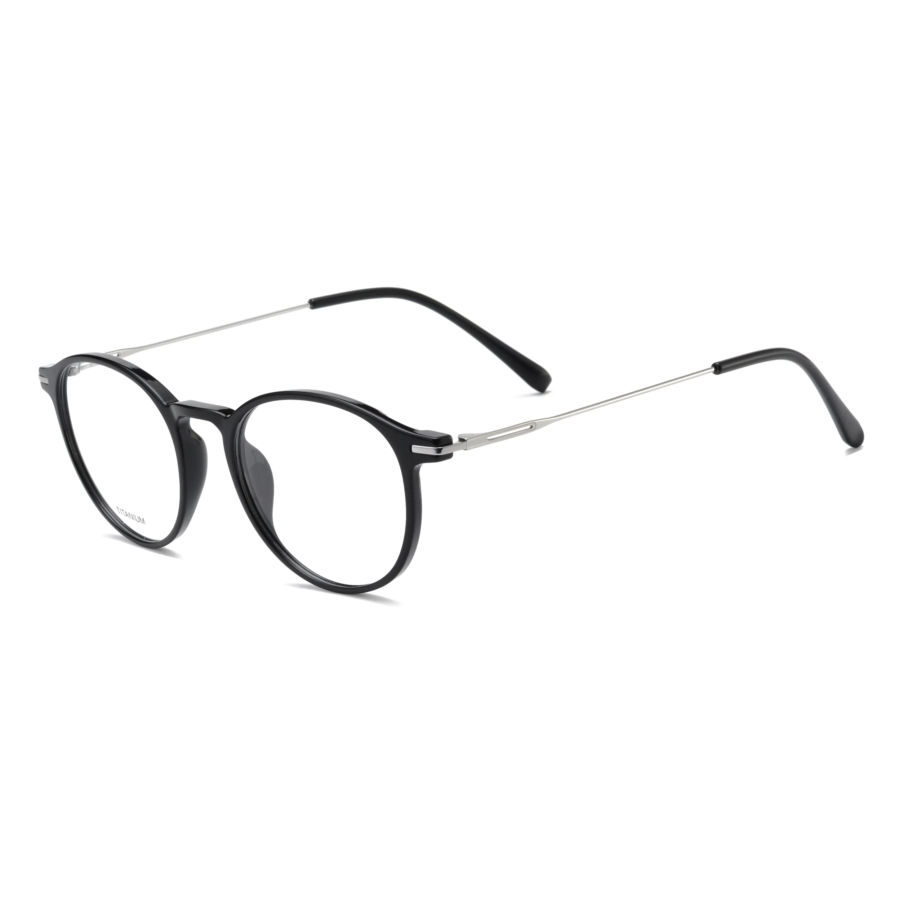 Rounded Panto Optical Glasses with Minimal Metal Temples – PT6003