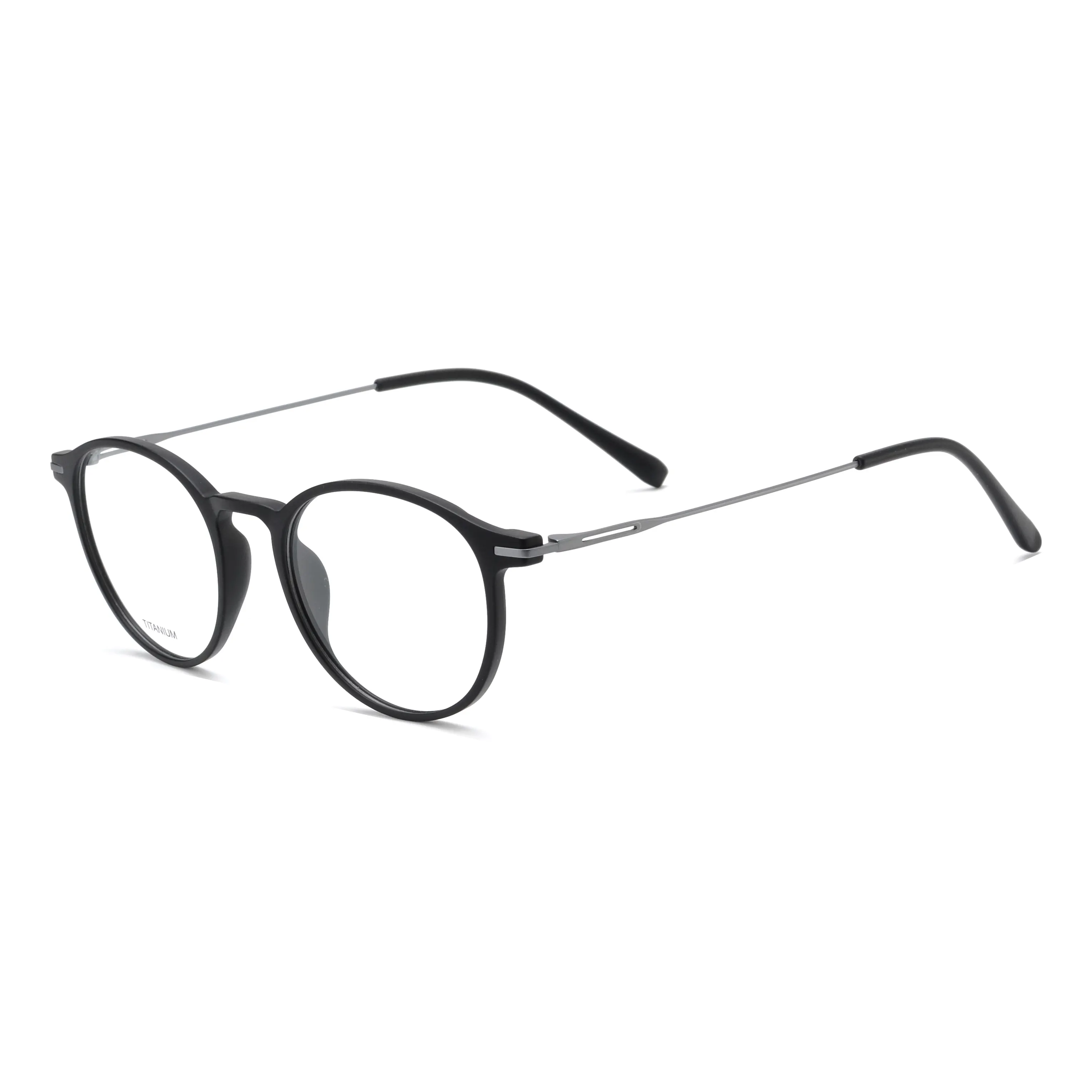 Rounded Panto Optical Glasses with Minimal Metal Temples – PT6003