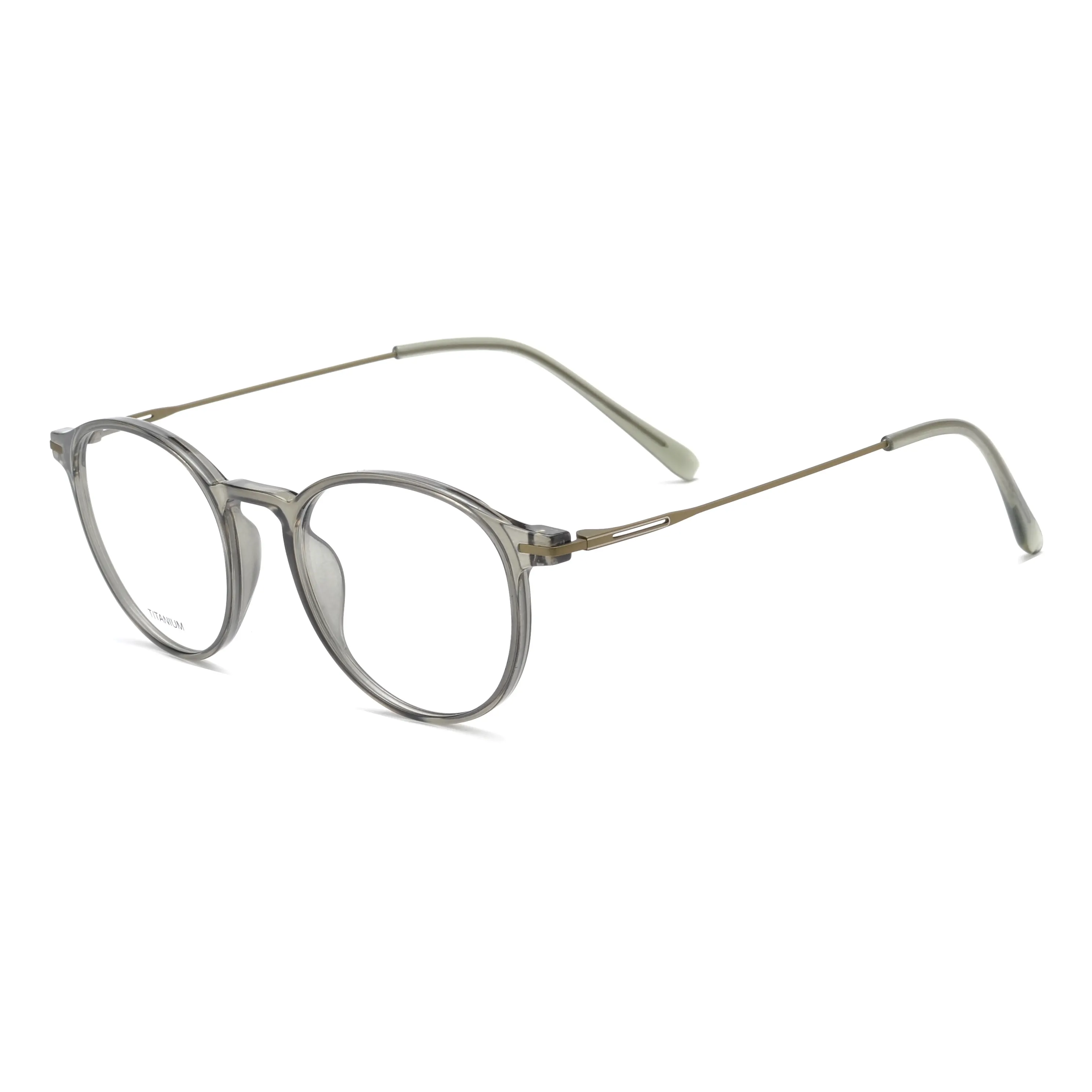 Rounded Panto Optical Glasses with Minimal Metal Temples – PT6003