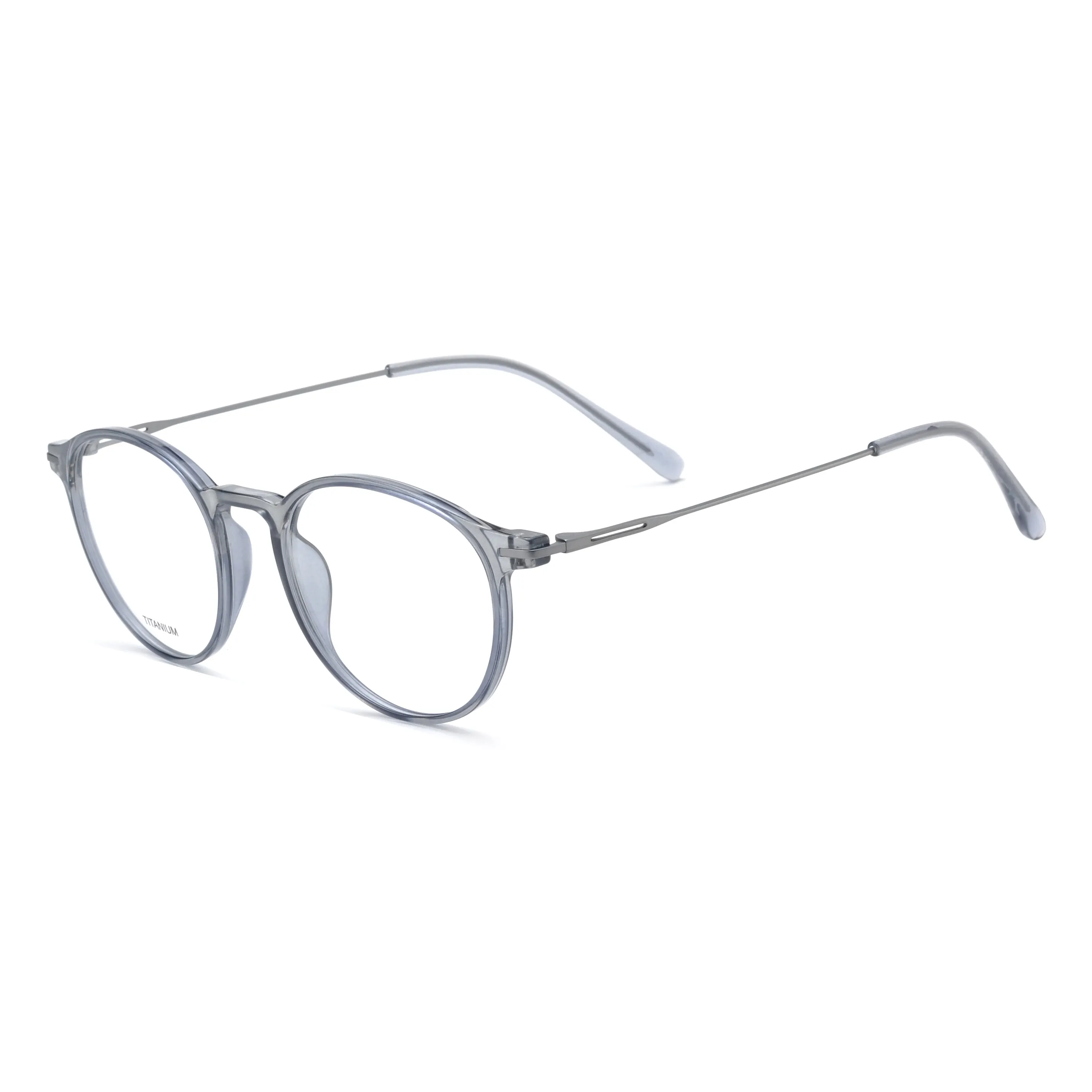 Rounded Panto Optical Glasses with Minimal Metal Temples – PT6003