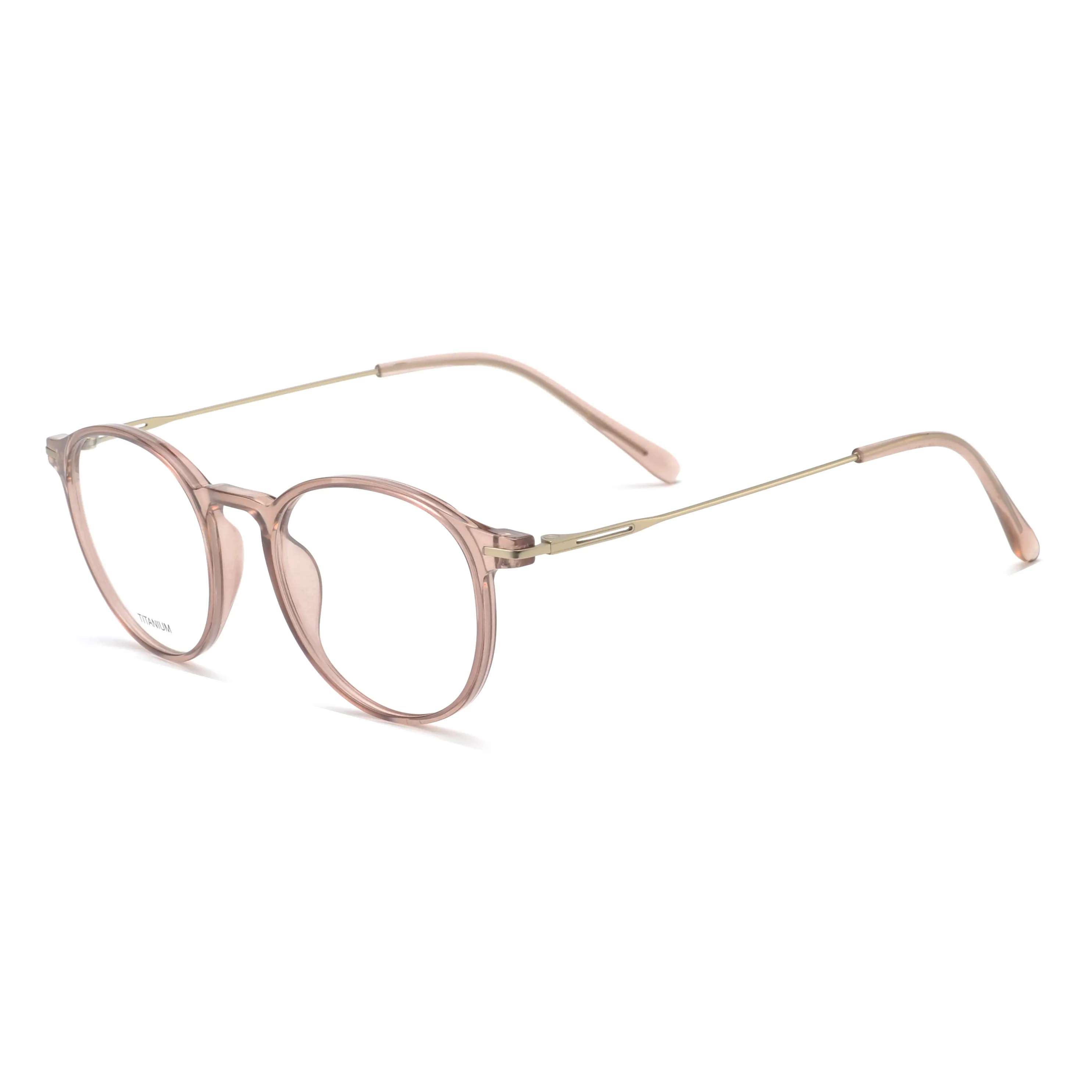 Rounded Panto Optical Glasses with Minimal Metal Temples – PT6003