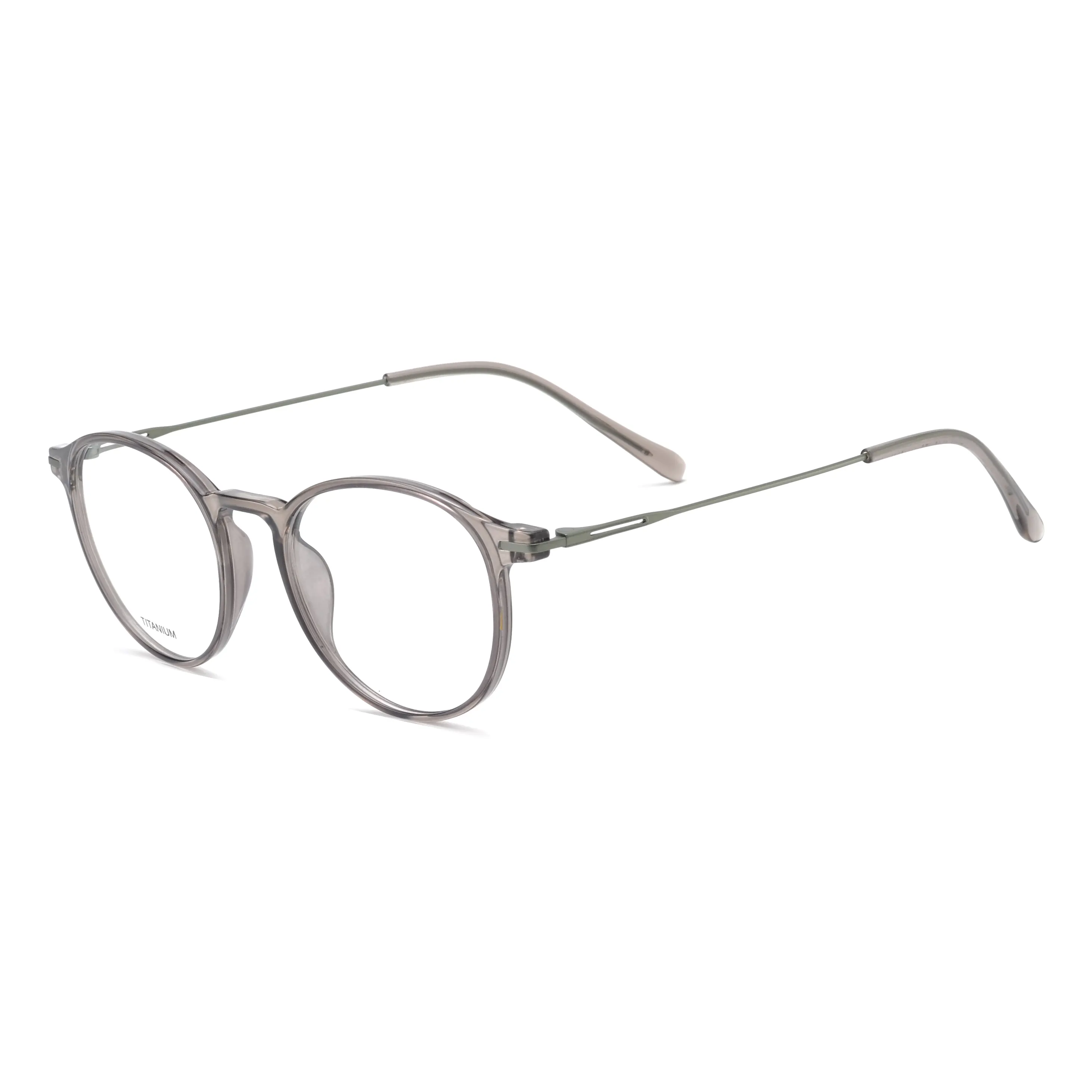 Rounded Panto Optical Glasses with Minimal Metal Temples – PT6003