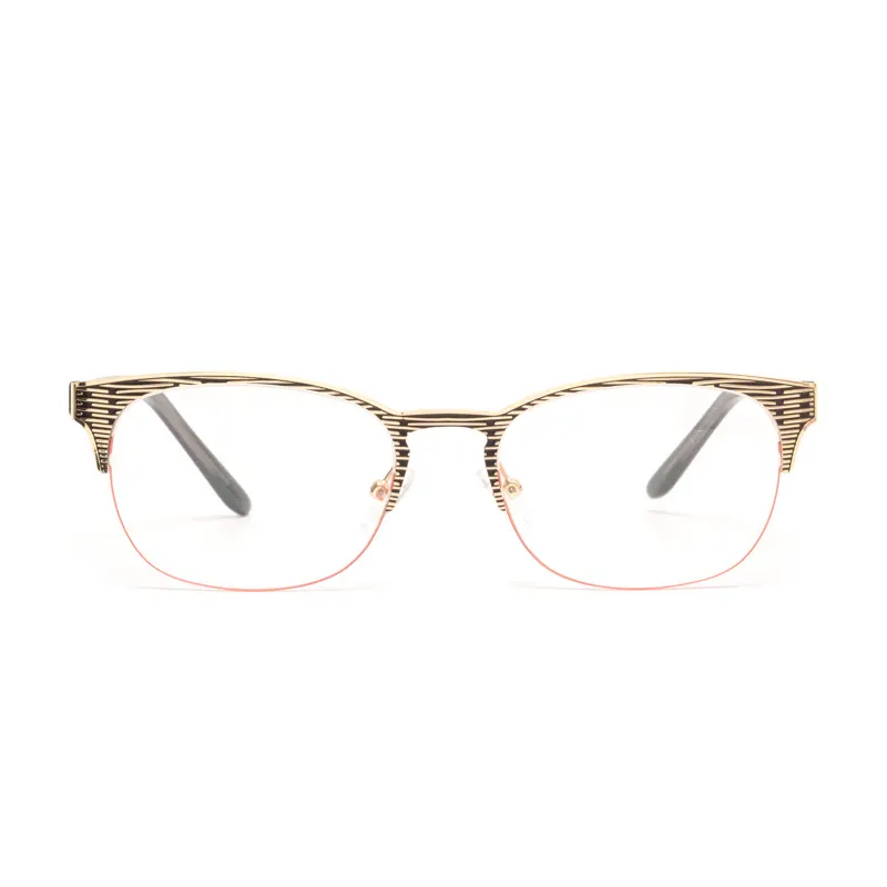 9359 Angular Brow Geometric Panto Eyeglass Frame