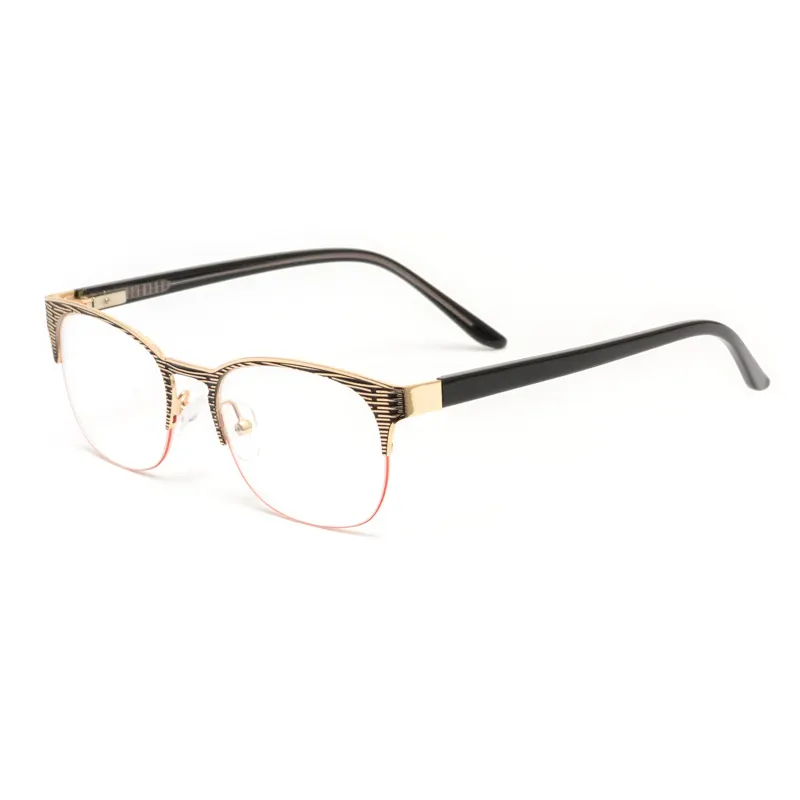 9359 Angular Brow Geometric Panto Eyeglass Frame