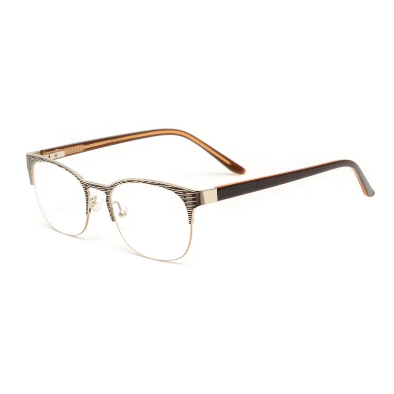 9359 Angular Brow Geometric Panto Eyeglass Frame