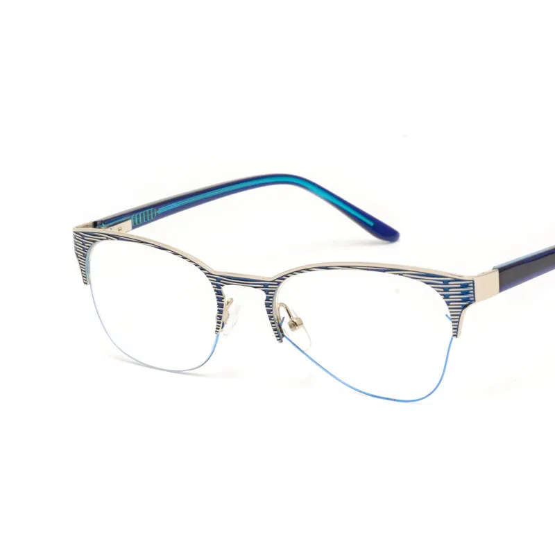 9359 Angular Brow Geometric Panto Eyeglass Frame