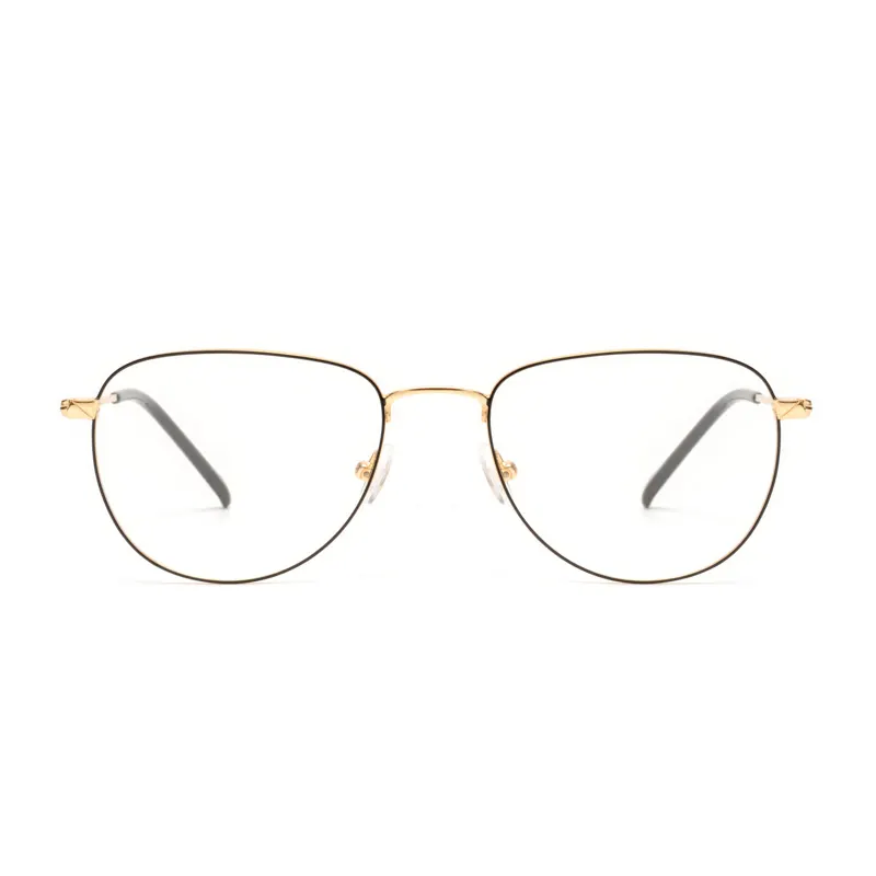 9404 Round Glasses Frame – Smoke Transparent Edition
