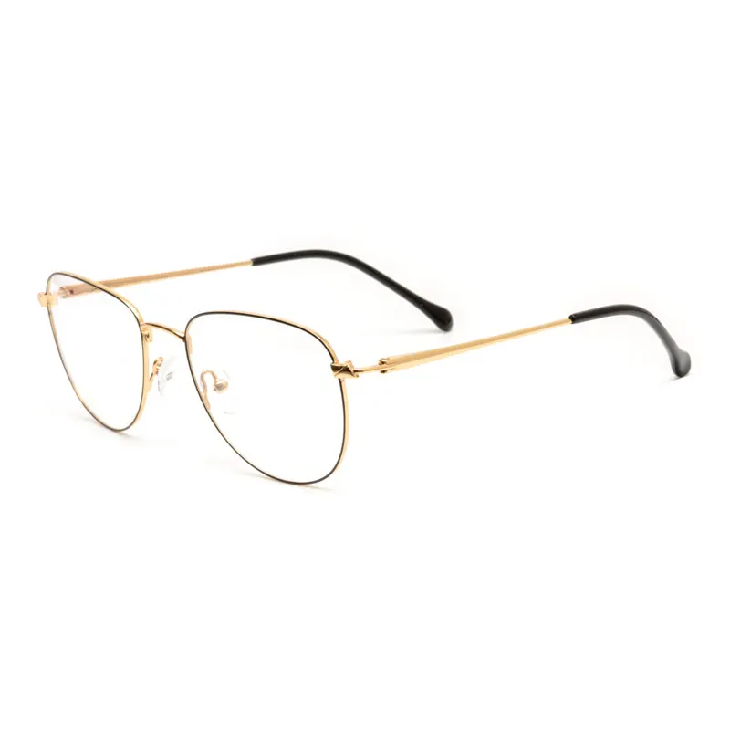 9404 Round Glasses Frame – Smoke Transparent Edition