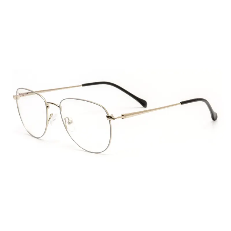 9404 Round Glasses Frame – Smoke Transparent Edition