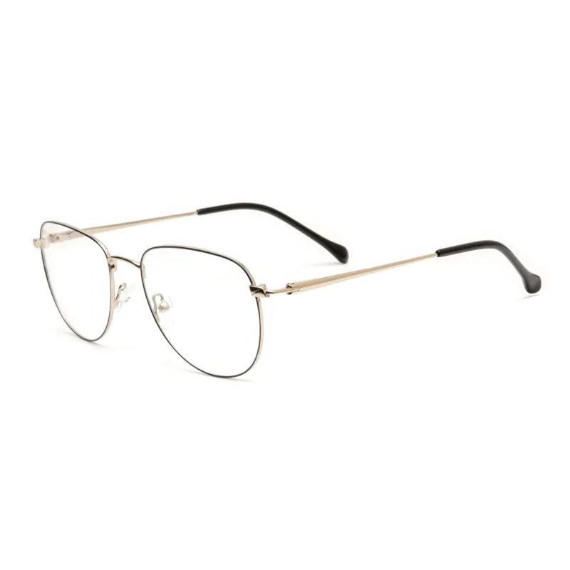 9404 Round Glasses Frame – Smoke Transparent Edition